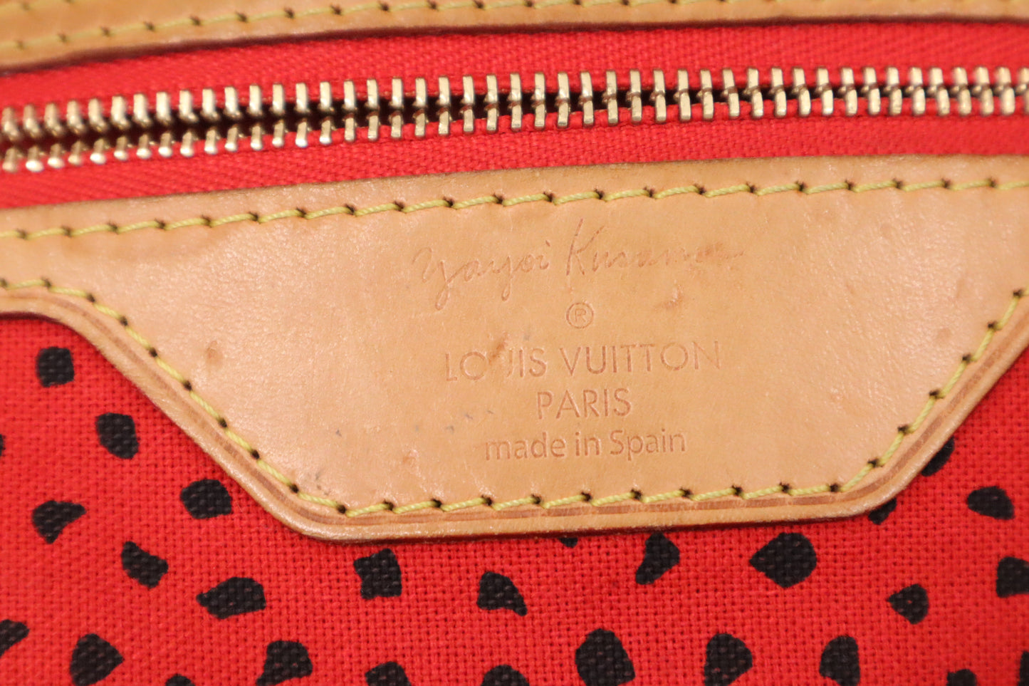 Louis Vuitton x Yayoi Kusama Rouge Neverfull MM in Monogram Waves Canvas