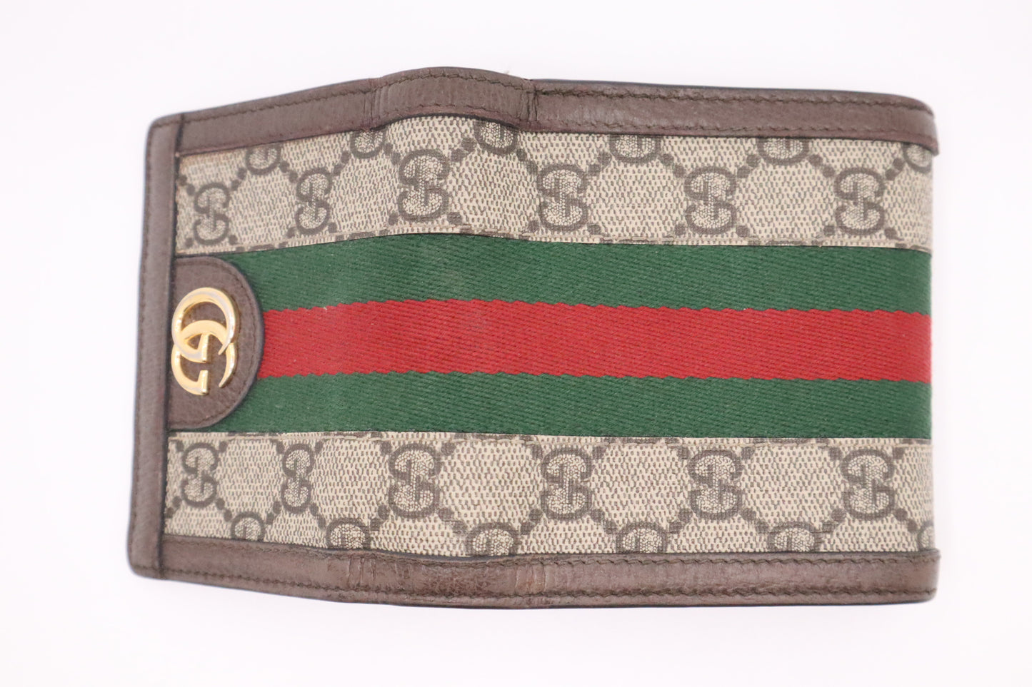 Gucci Ophidia Compact Wallet in GG Supreme Canvas