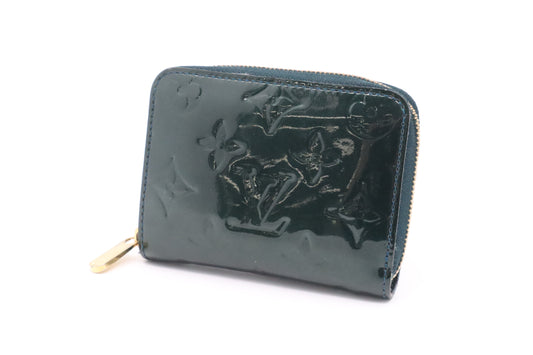 Louis Vuitton Zippy Coin Wallet in Green Vernis Leather