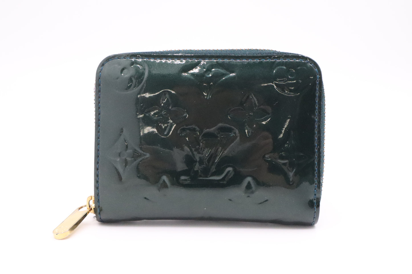 Louis Vuitton Zippy Coin Wallet in Green Vernis Leather