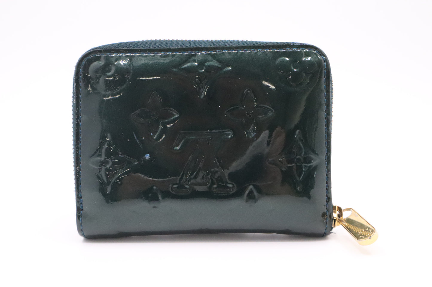 Louis Vuitton Zippy Coin Wallet in Green Vernis Leather