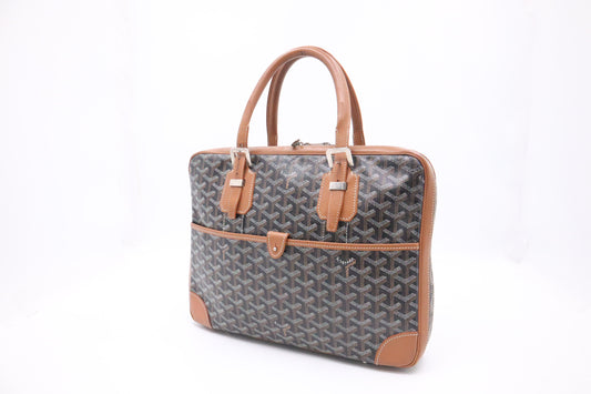 Goyard Ambassade in Black and Brown Goyardine Canvas