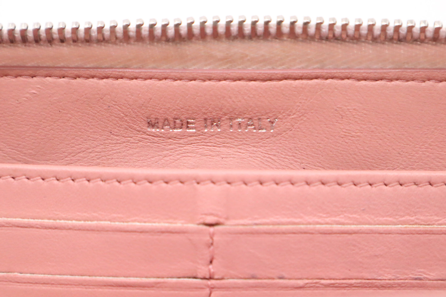 Chanel Long Wallet in Pink Matelassé Leather