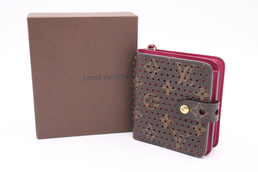 Louis Vuitton Compact Zippy in Perforated Monogram Canvas