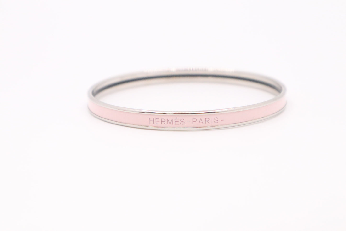 Hermes Uni Bangle in Pale Pink