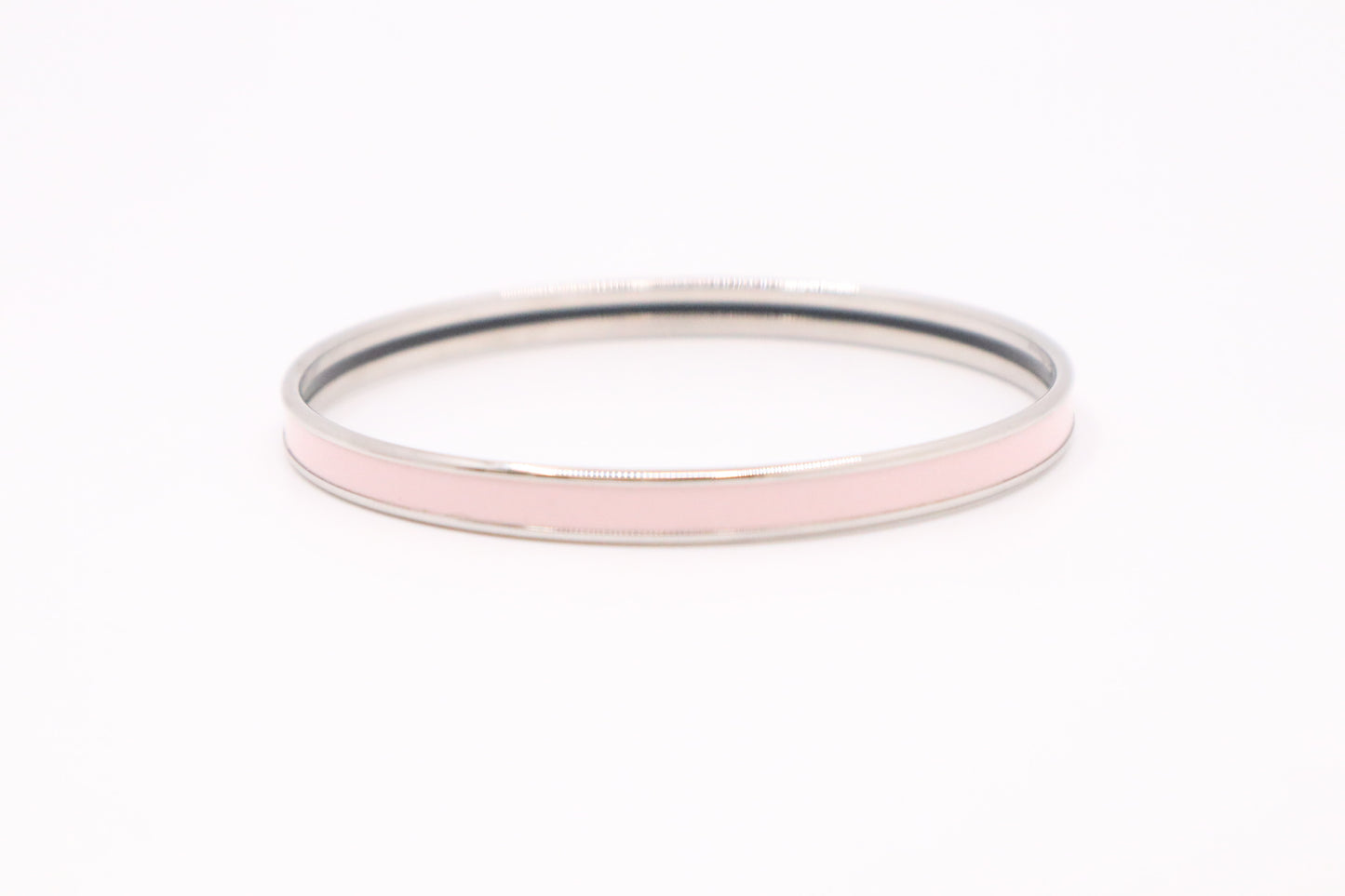 Hermes Uni Bangle in Pale Pink