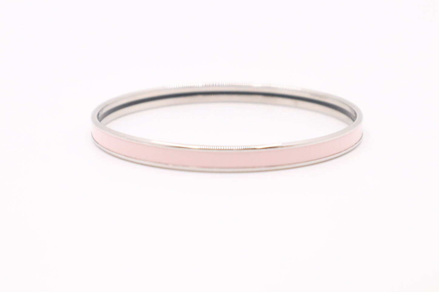 Hermes Uni Bangle in Pale Pink