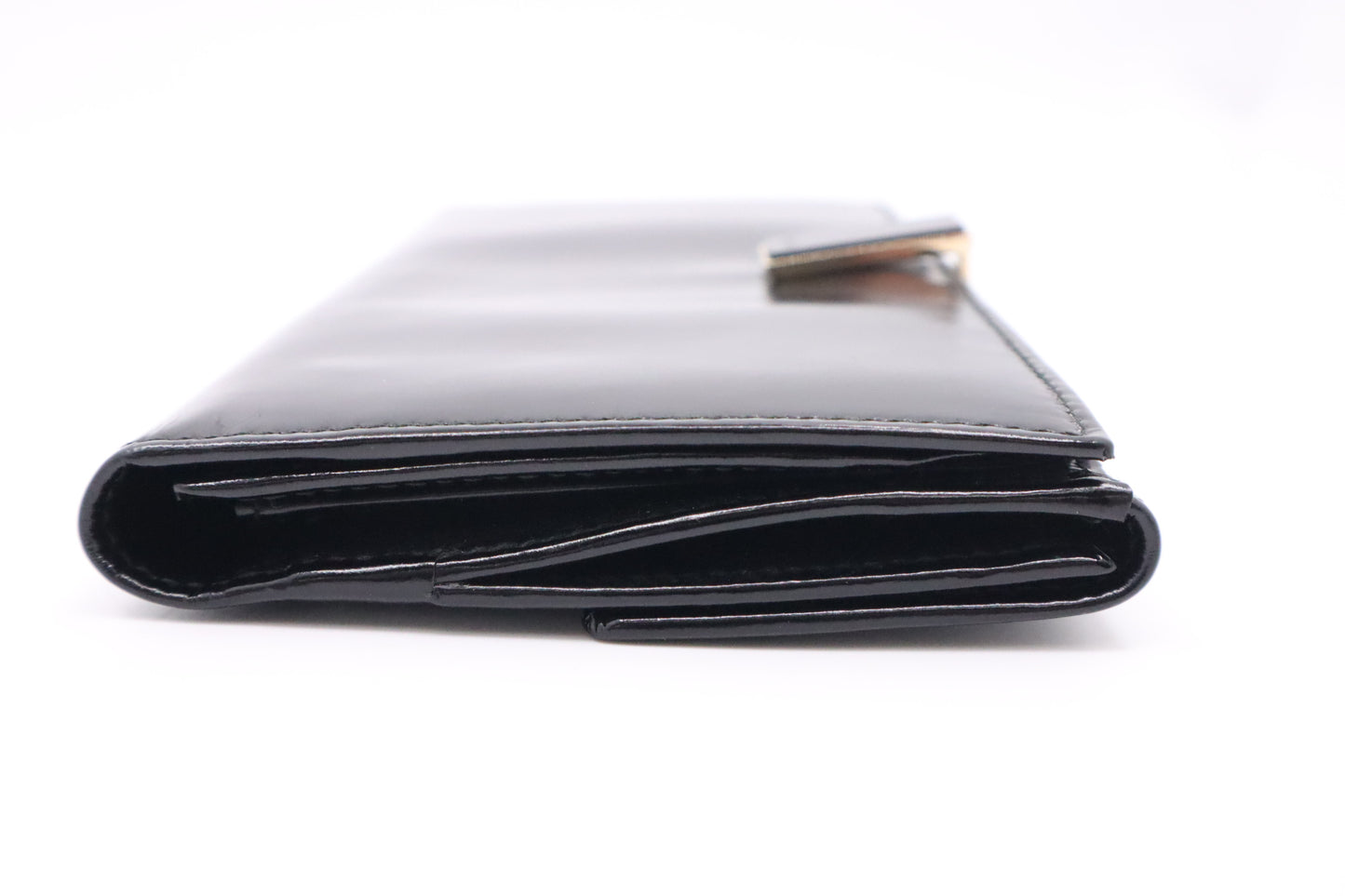 Gucci Long Wallet in Black Patent Leather