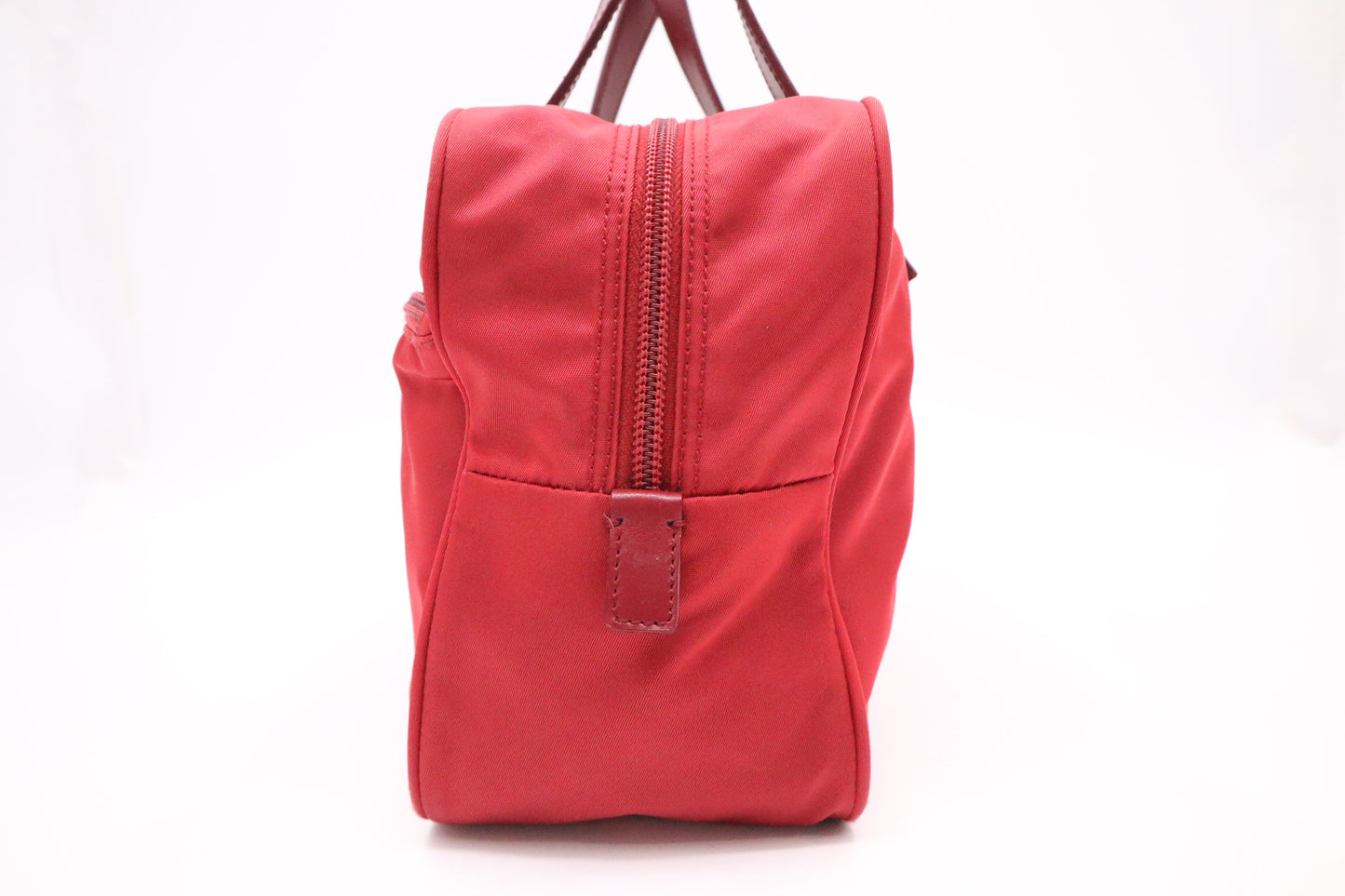 Prada Handbag in Red Nylon Canvas