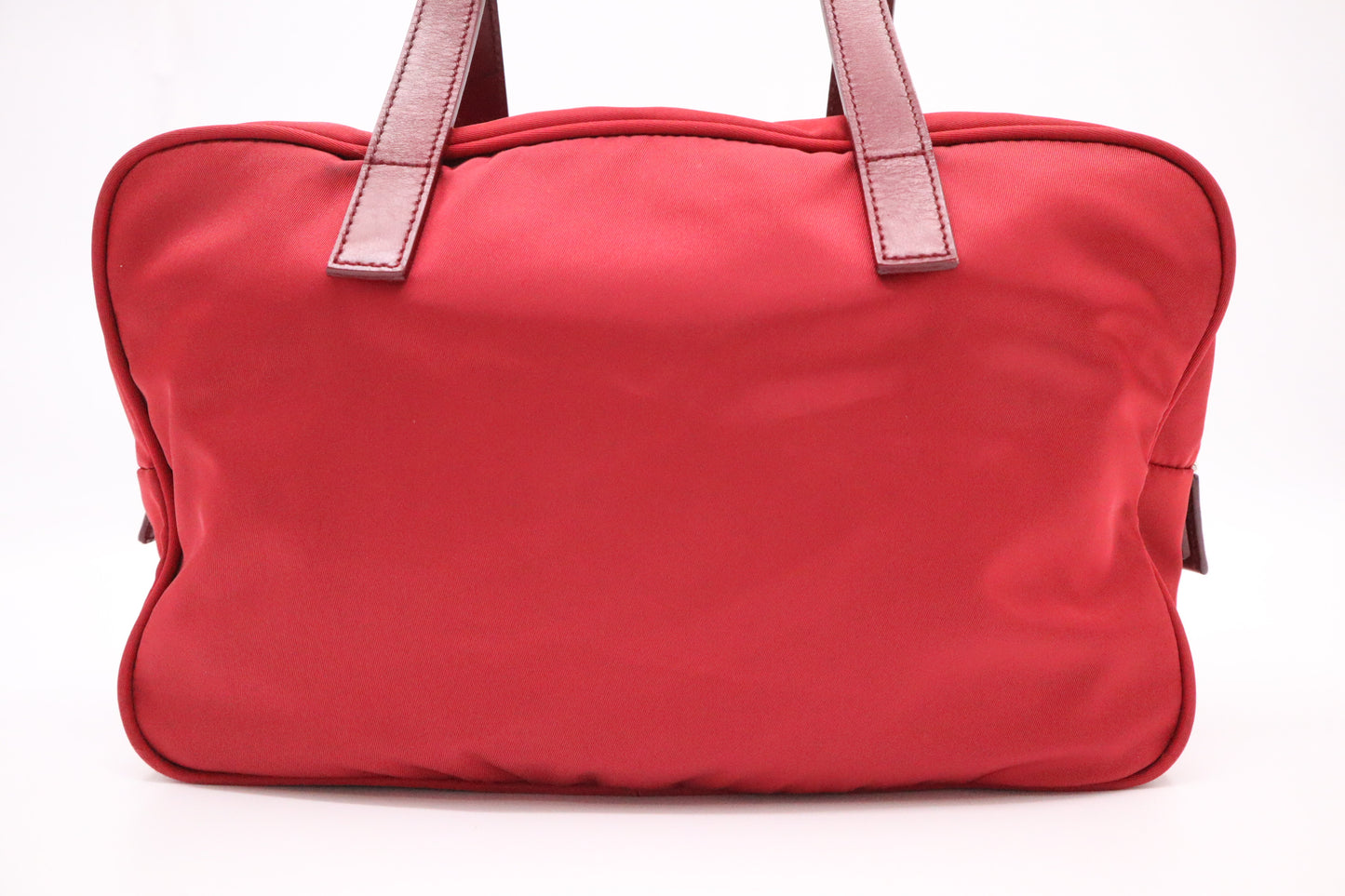 Prada Handbag in Red Nylon Canvas