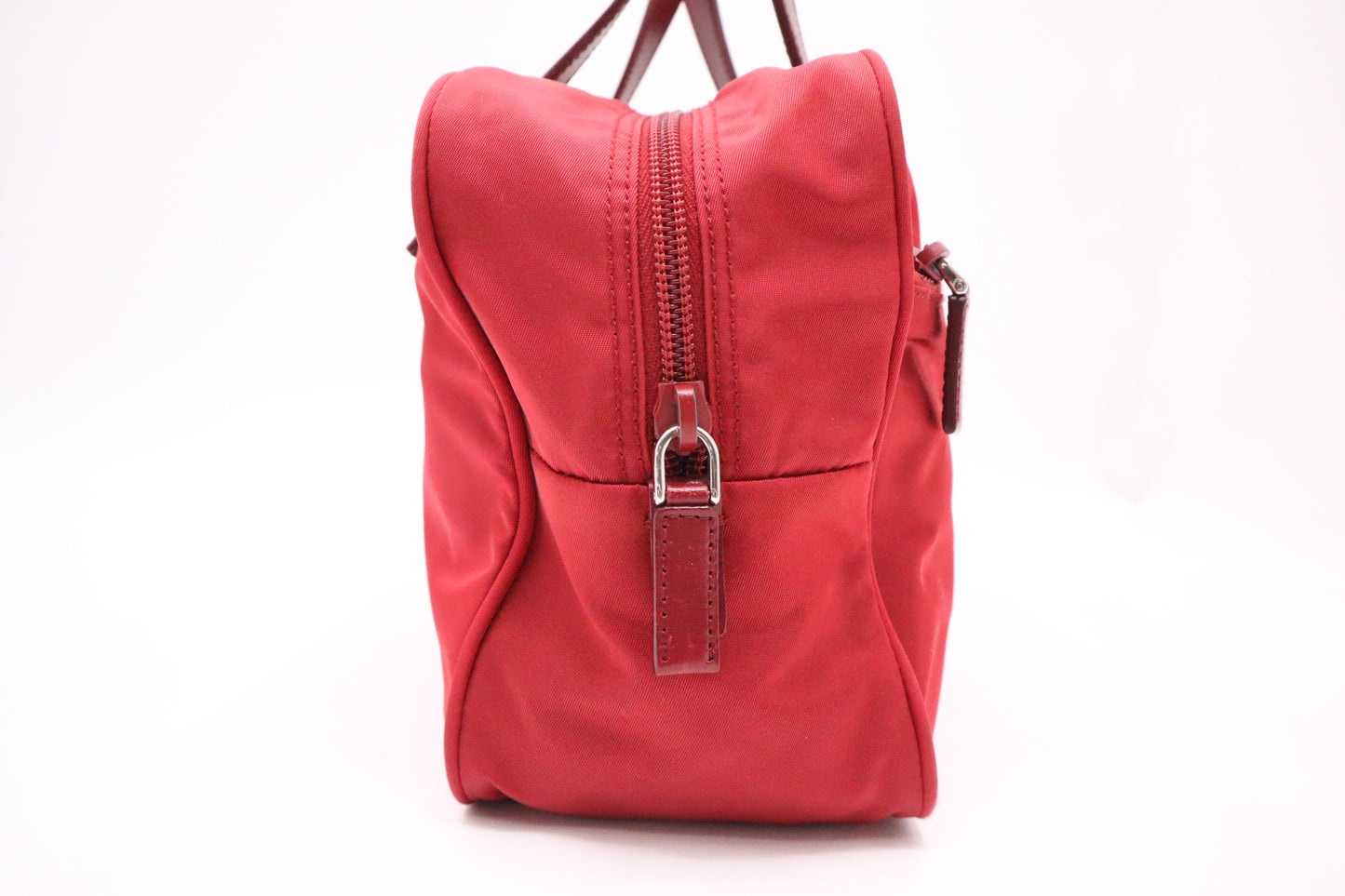 Prada Handbag in Red Nylon Canvas