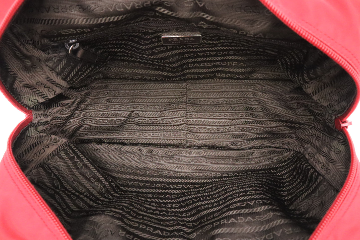 Prada Handbag in Red Nylon Canvas
