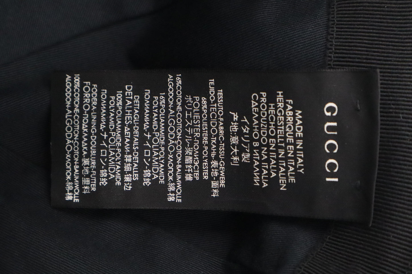 Gucci Cap in Black GG Canvas