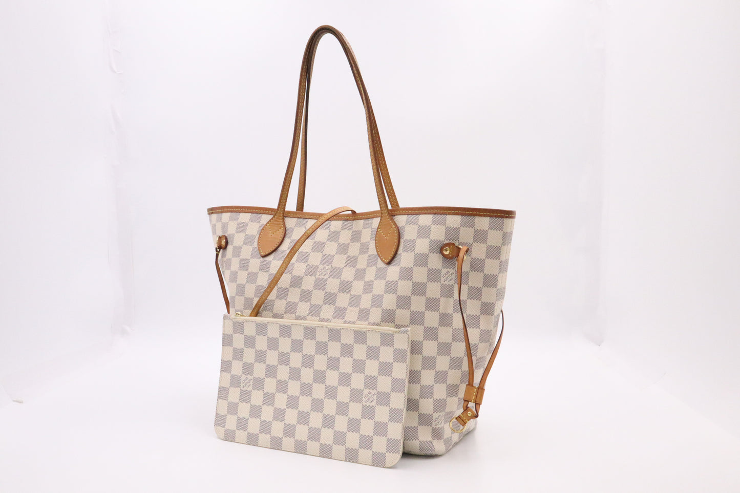 Louis Vuitton Neverfull MM in Damier Azur Canvas
