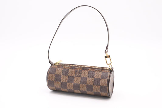Louis Vuitton Papillon Pouch in Damier Ebene Canvas