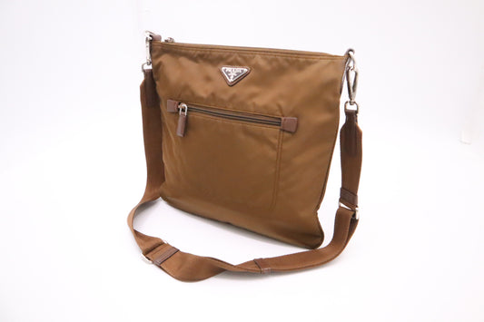 Prada Crossbody in Brown Tessuto Nylon