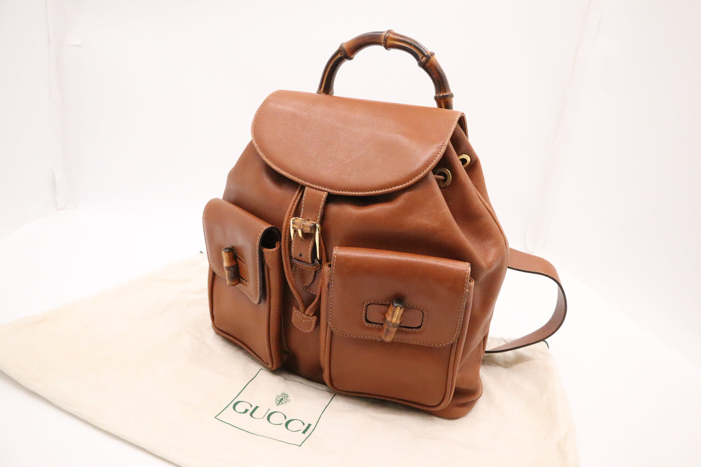 Gucci Backpack in Brown Leather
