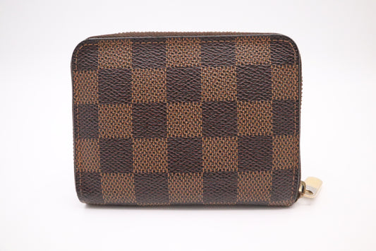 Louis Vuitton Compact Wallet in Damier Ebene Canvas