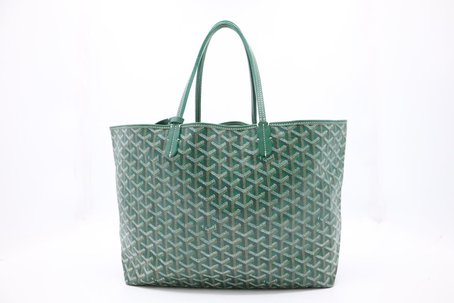 Goyard Saint Louis PM in Green Goyardine Canvas
