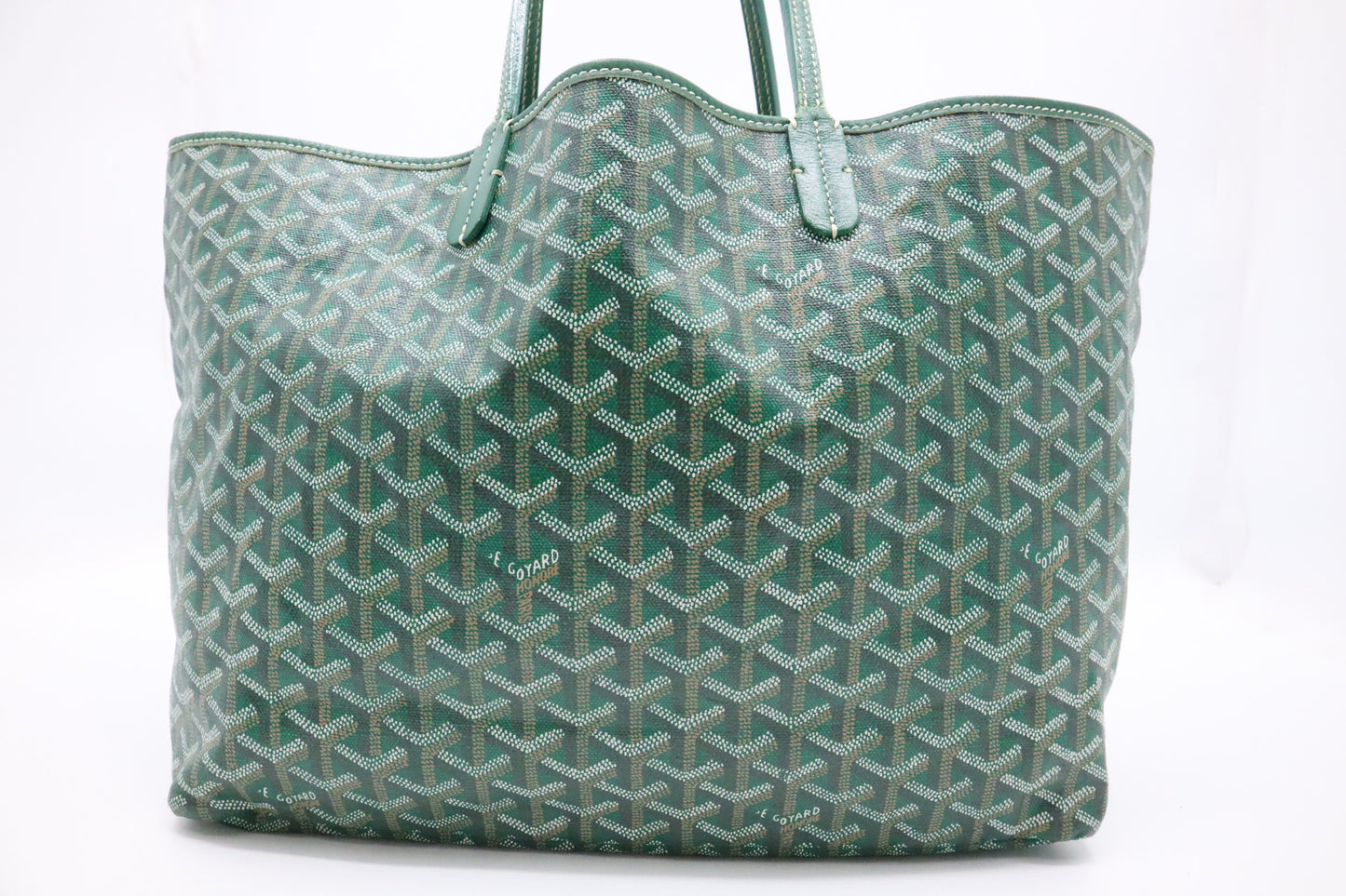 Goyard Saint Louis PM in Green Goyardine Canvas