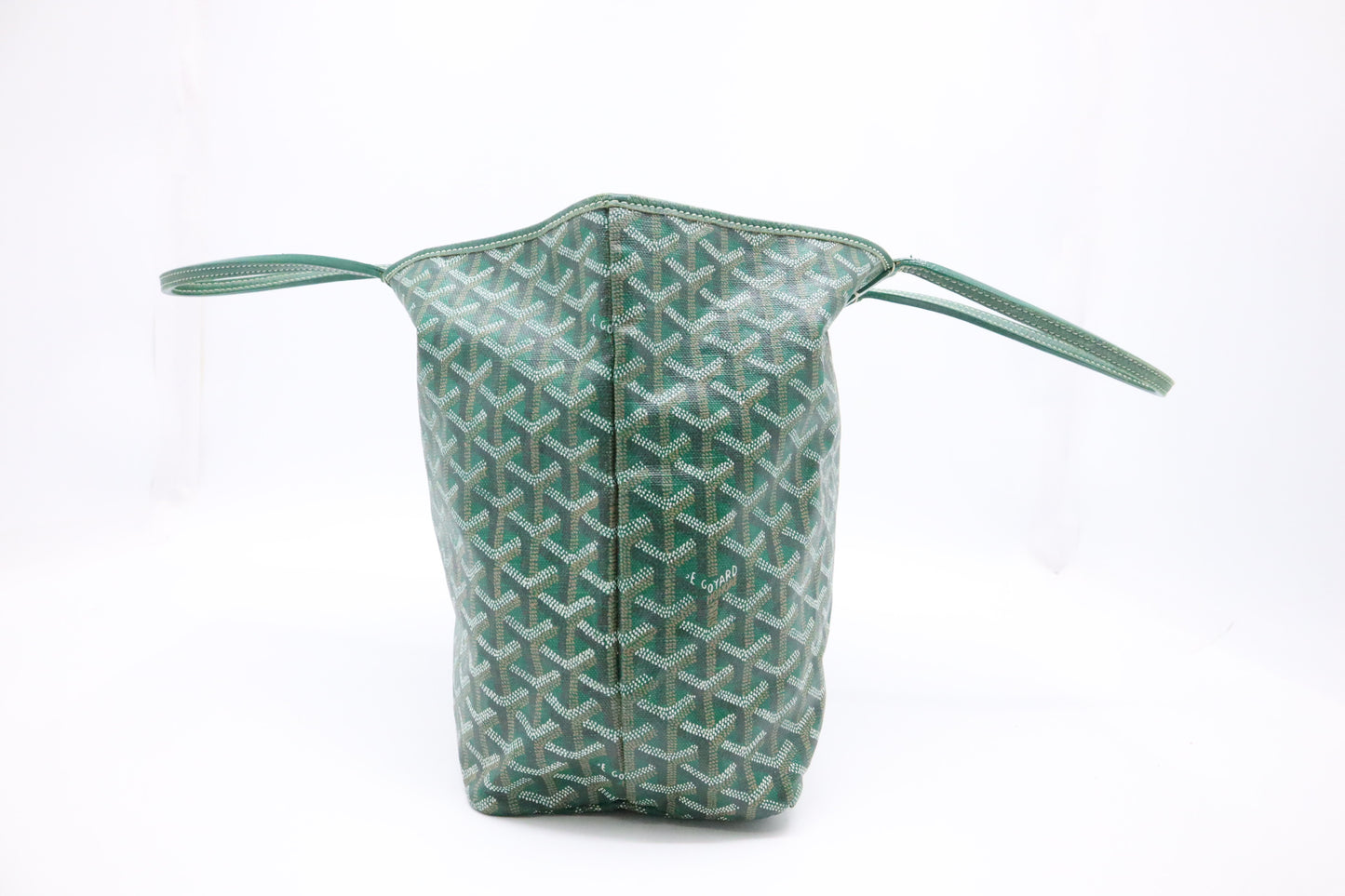 Goyard Saint Louis PM in Green Goyardine Canvas