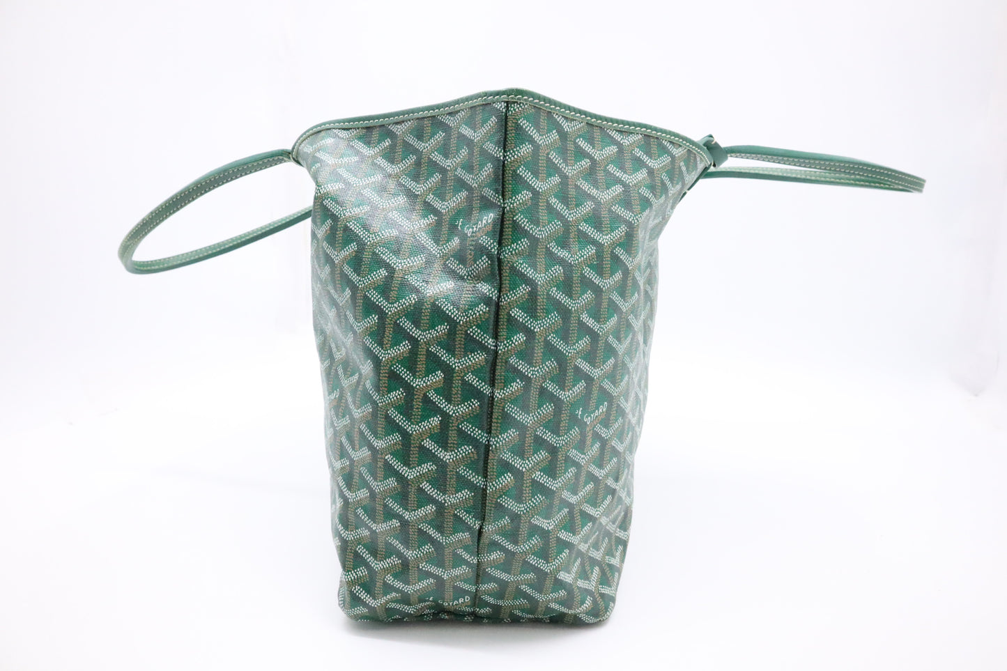Goyard Saint Louis PM in Green Goyardine Canvas