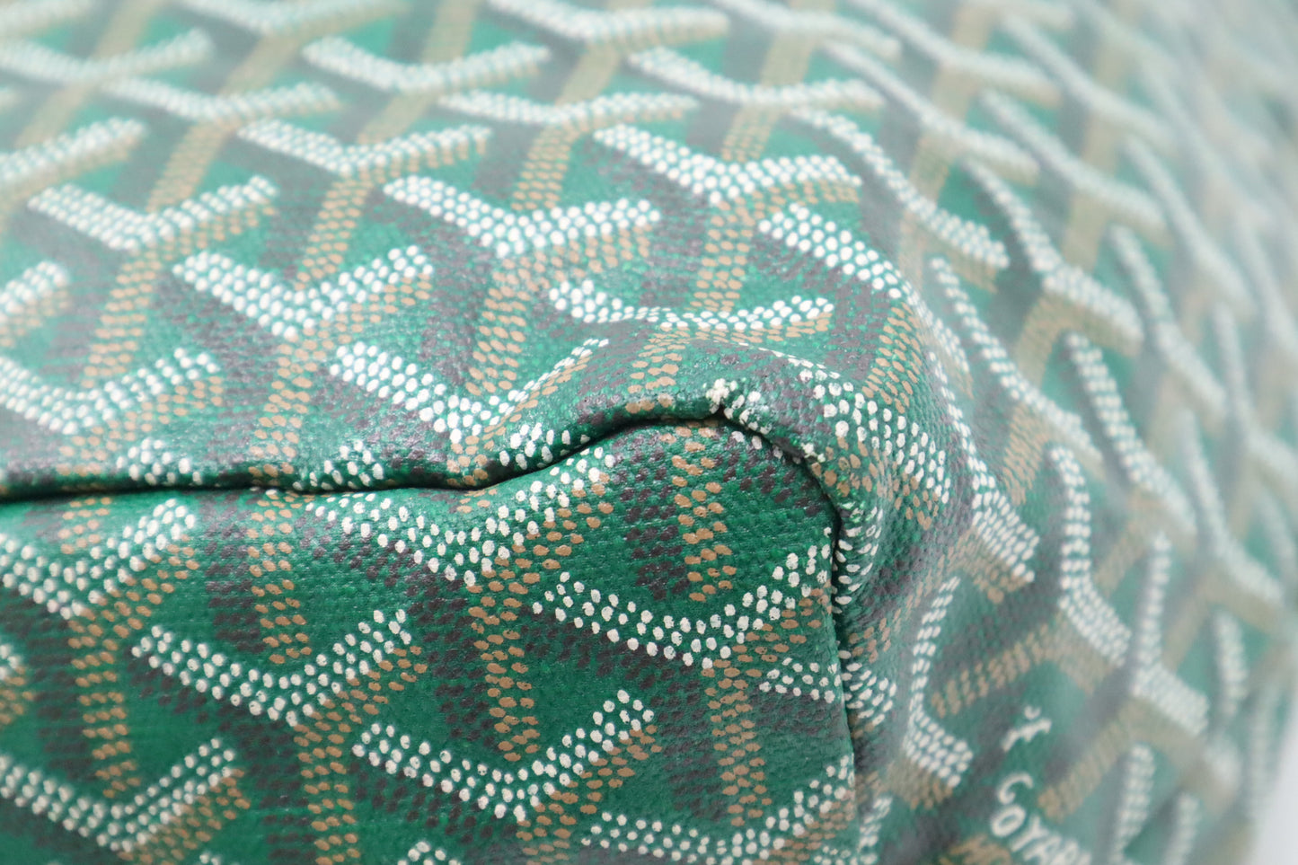 Goyard Saint Louis PM in Green Goyardine Canvas