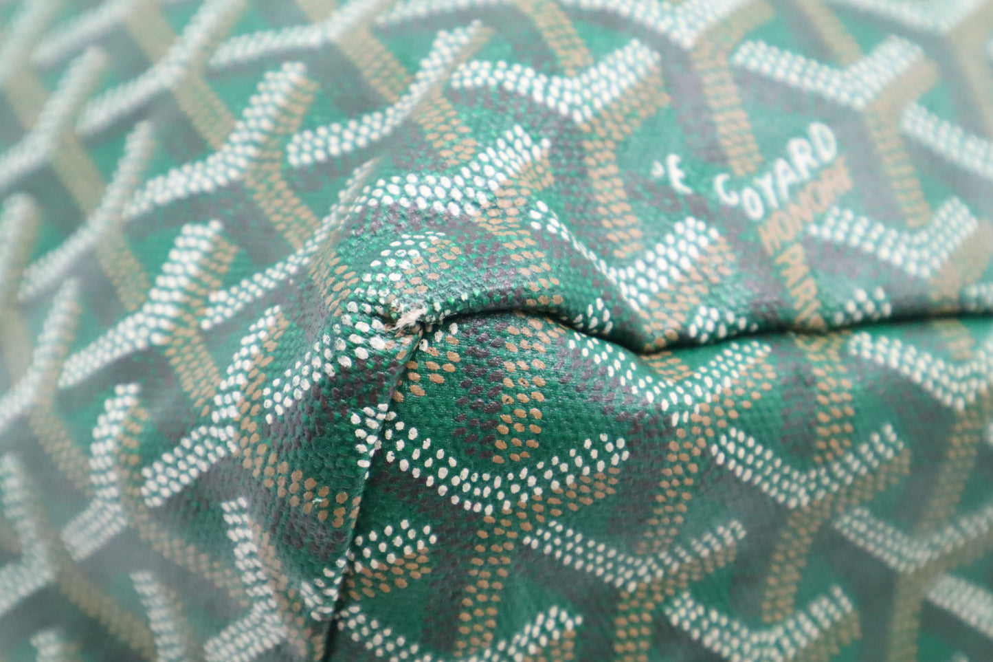 Goyard Saint Louis PM in Green Goyardine Canvas