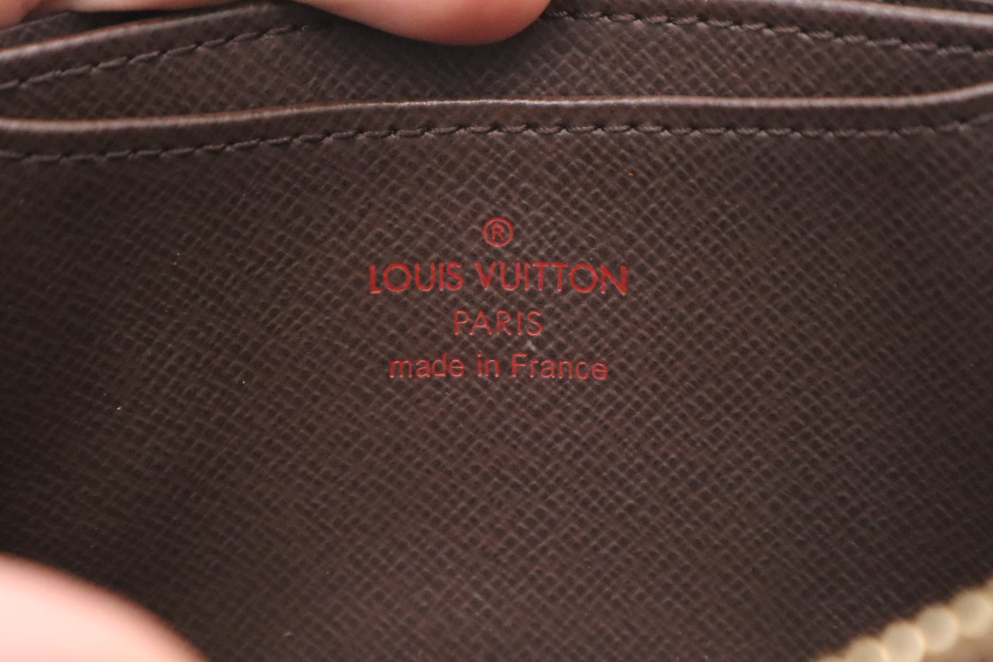 Louis Vuitton Compact Wallet in Damier Ebene Canvas