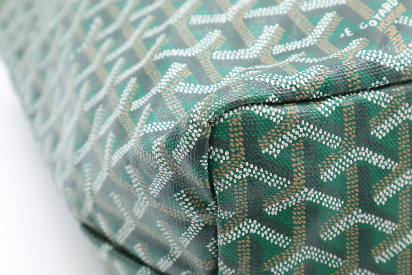 Goyard Saint Louis PM in Green Goyardine Canvas
