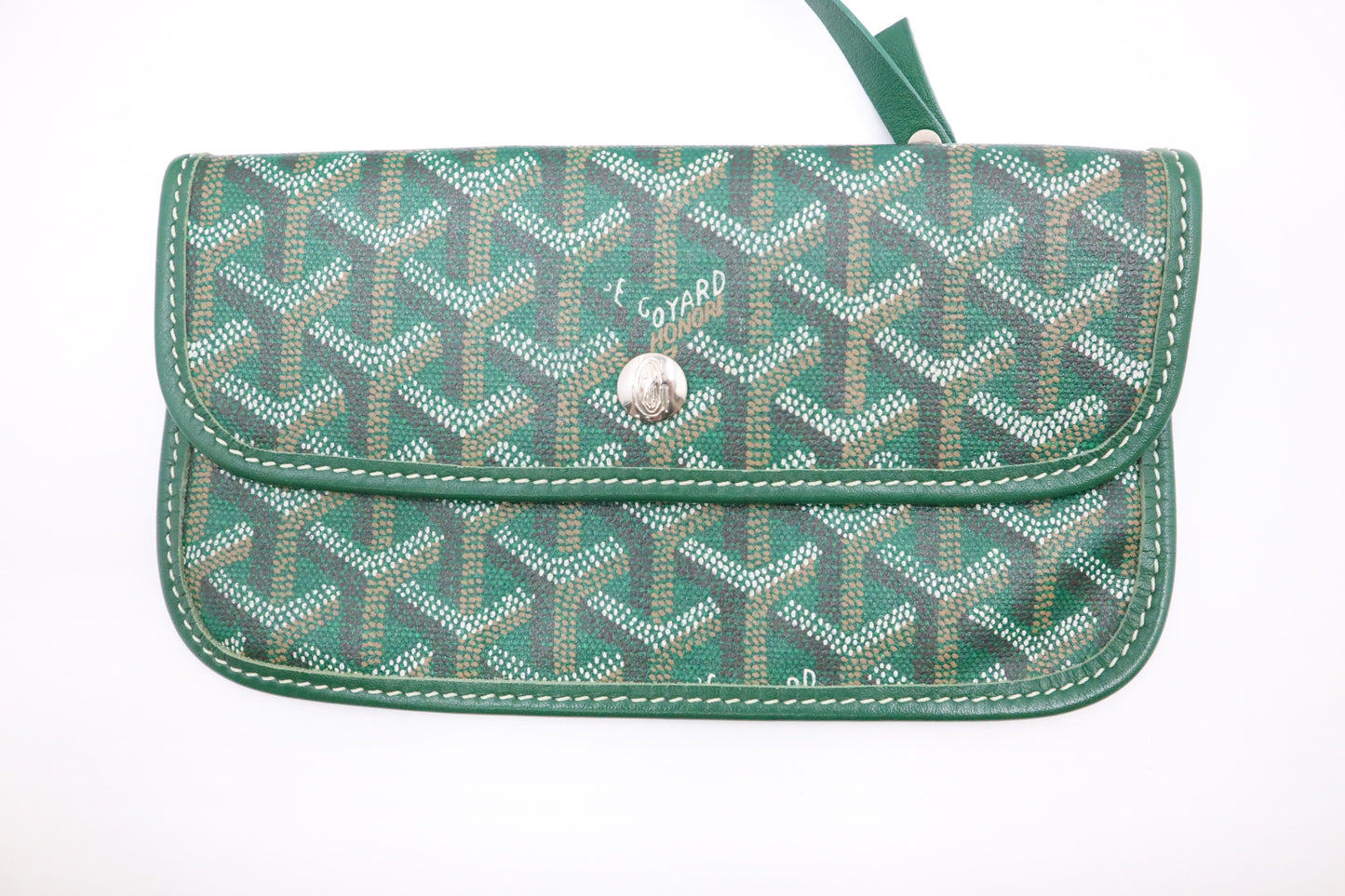 Goyard Saint Louis PM in Green Goyardine Canvas