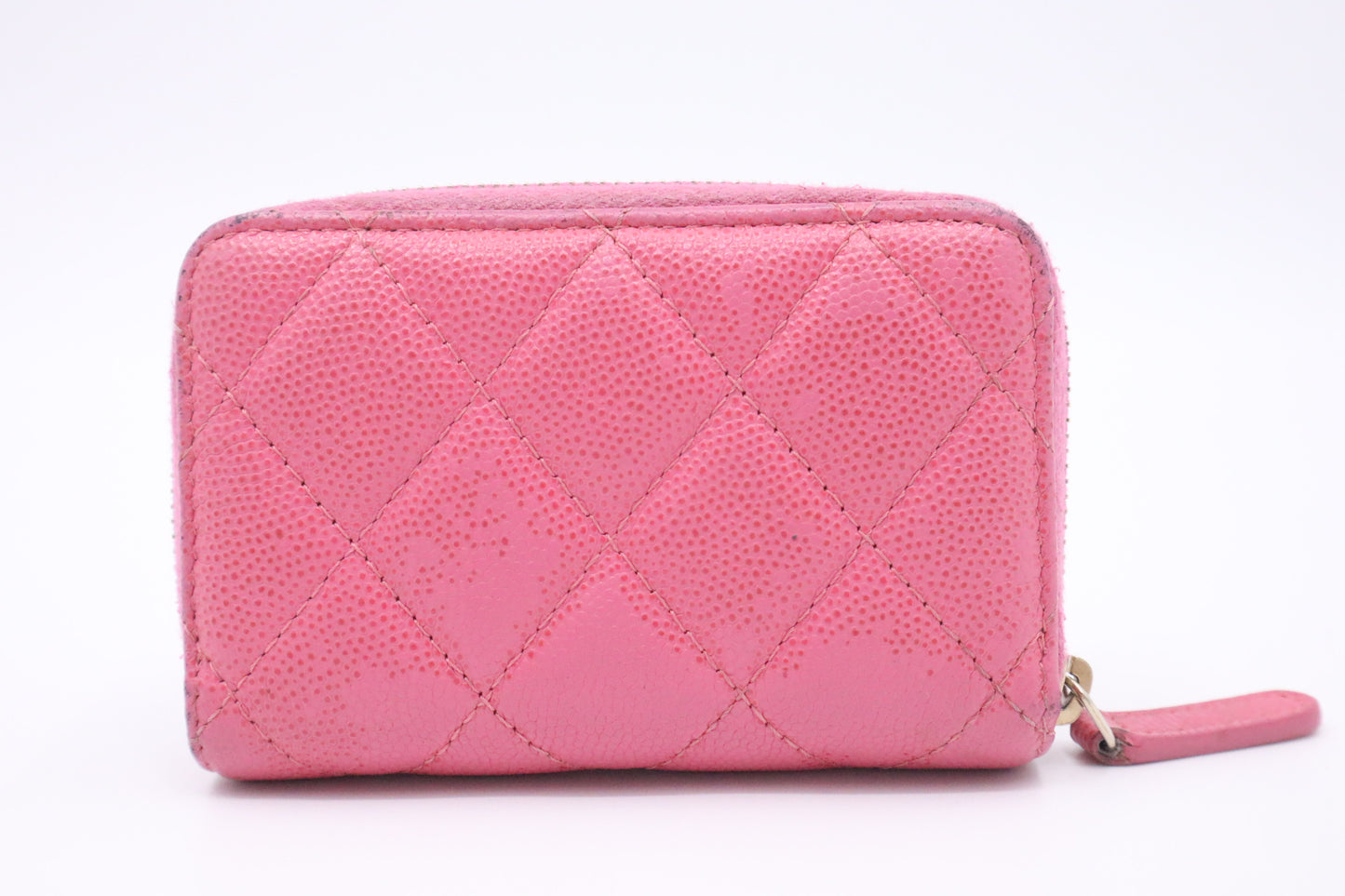 Chanel Compact Zippy in Pink Caviar Leather