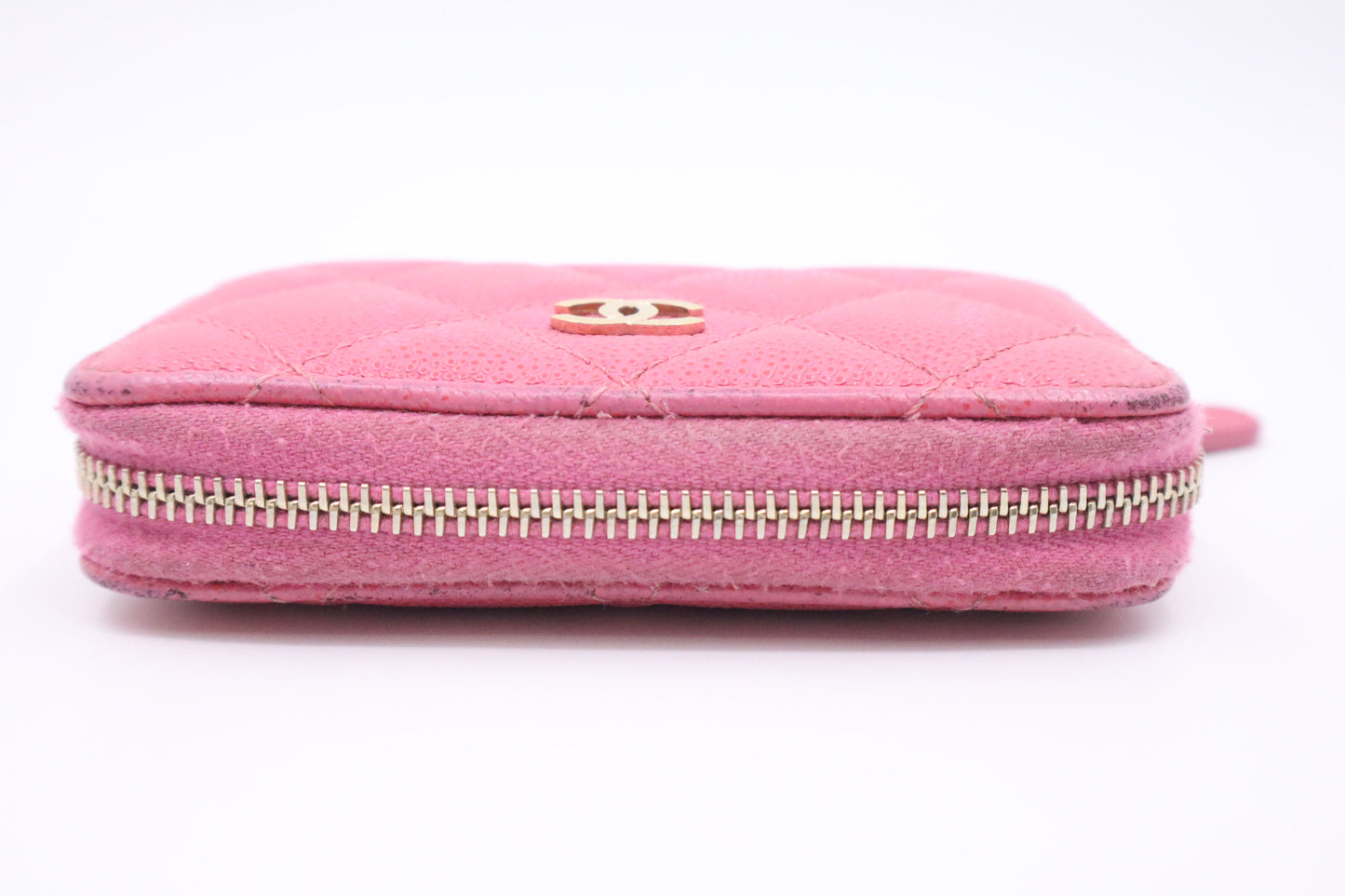 Chanel Compact Zippy in Pink Caviar Leather