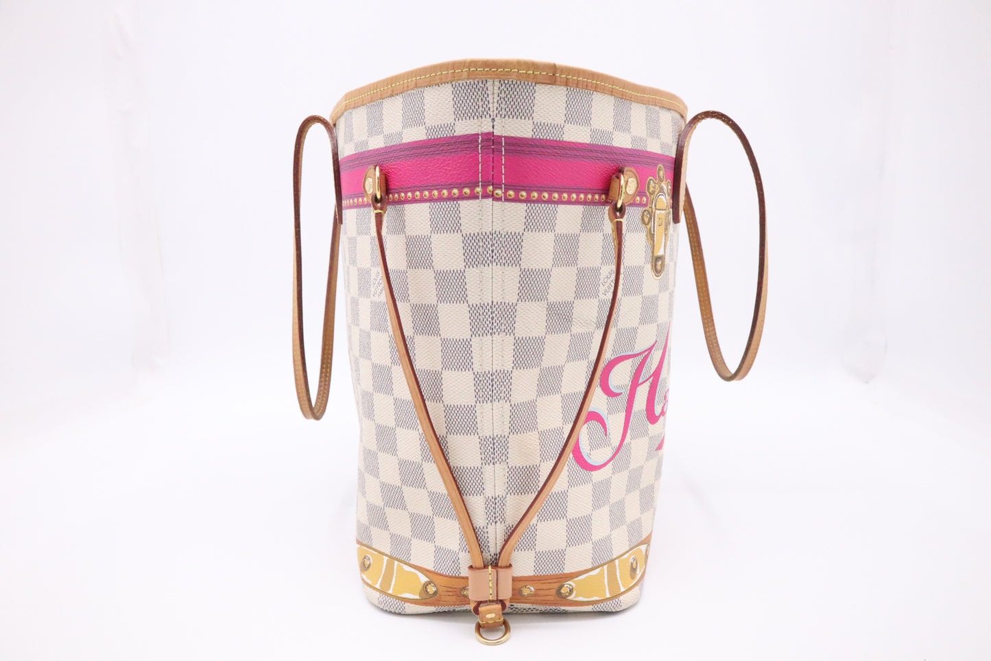 Louis Vuitton Neverfull MM in Hawaii Summer Trunks Damier Azur Canvas
