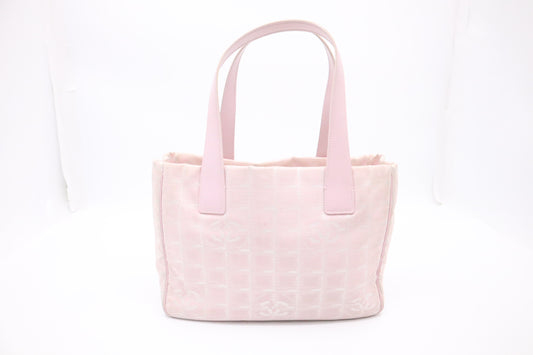 Chanel Small New Travel Line Tote in Pink Canvas