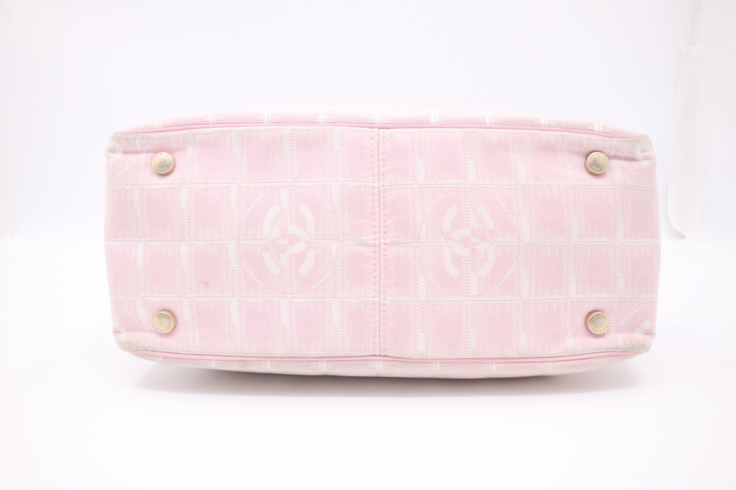 Chanel Small New Travel Line Tote in Pink Canvas