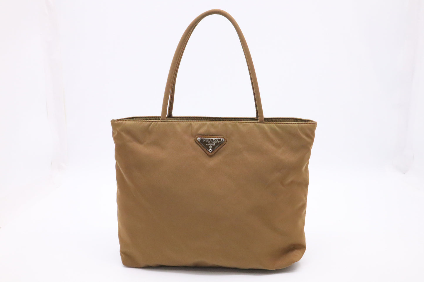 Prada handbag in Bronze Nylon Canvas