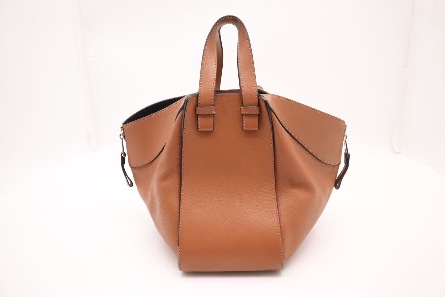 LOEWE Small Hammock Bag in Brown Leather