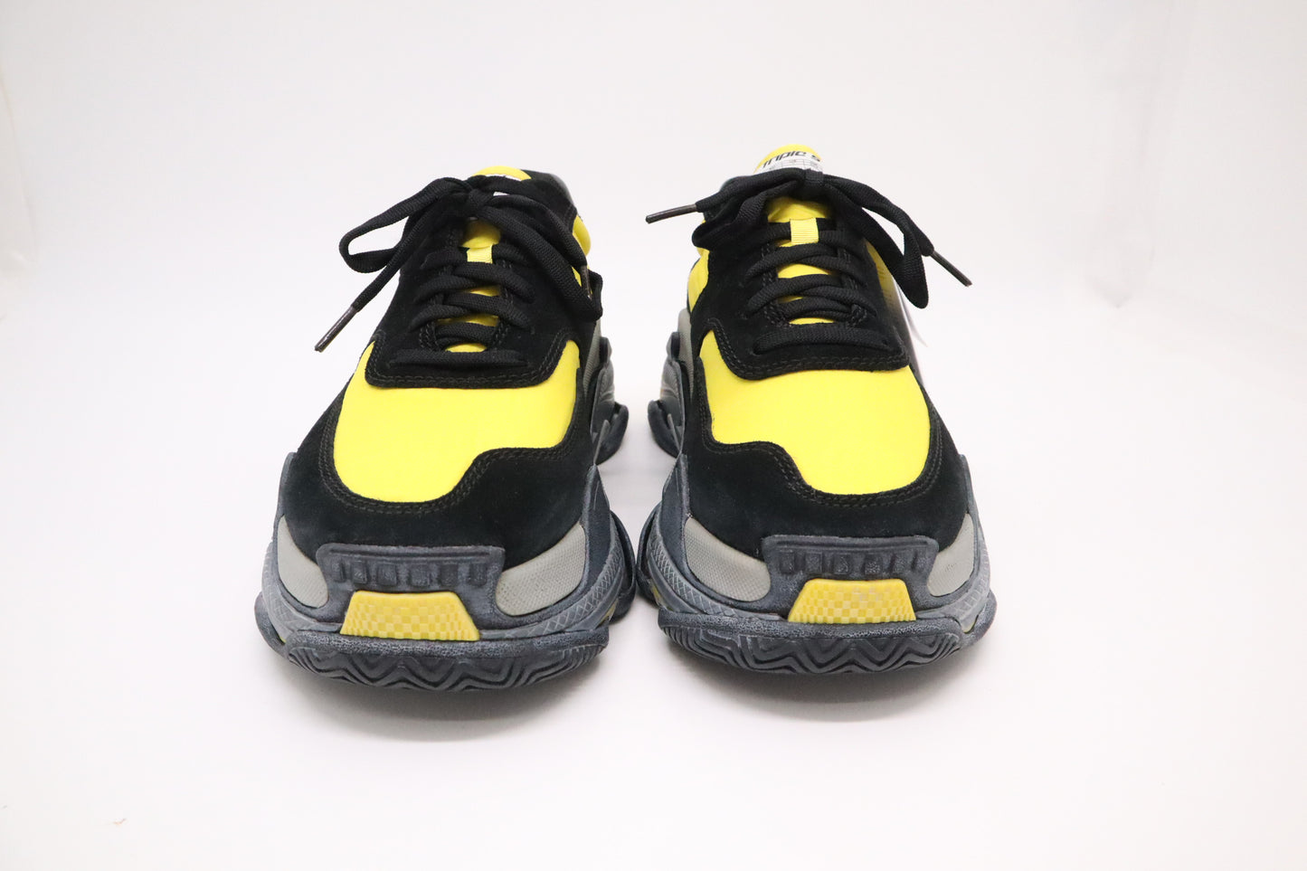 Balenciaga Triple S Sneakers in Black & Yellow