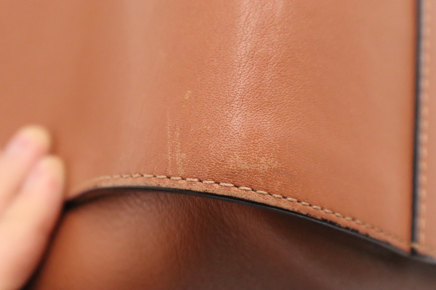 LOEWE Small Hammock Bag in Brown Leather