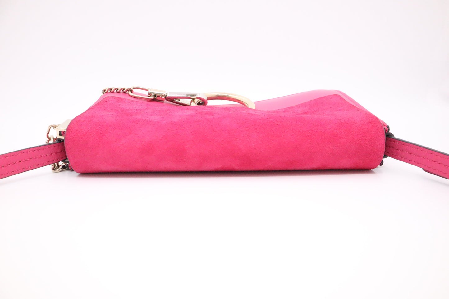 Chloe Faye Shoulder Bag in Pink Leather
