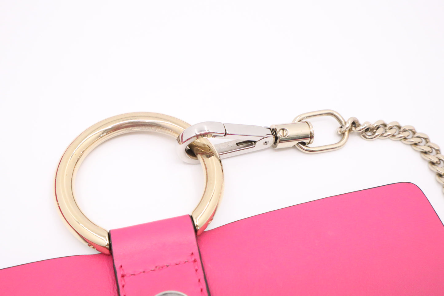 Chloe Faye Shoulder Bag in Pink Leather