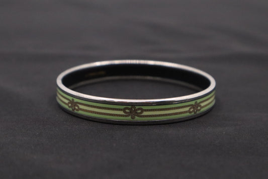 Hermes Enamel Printed Rope Bangle