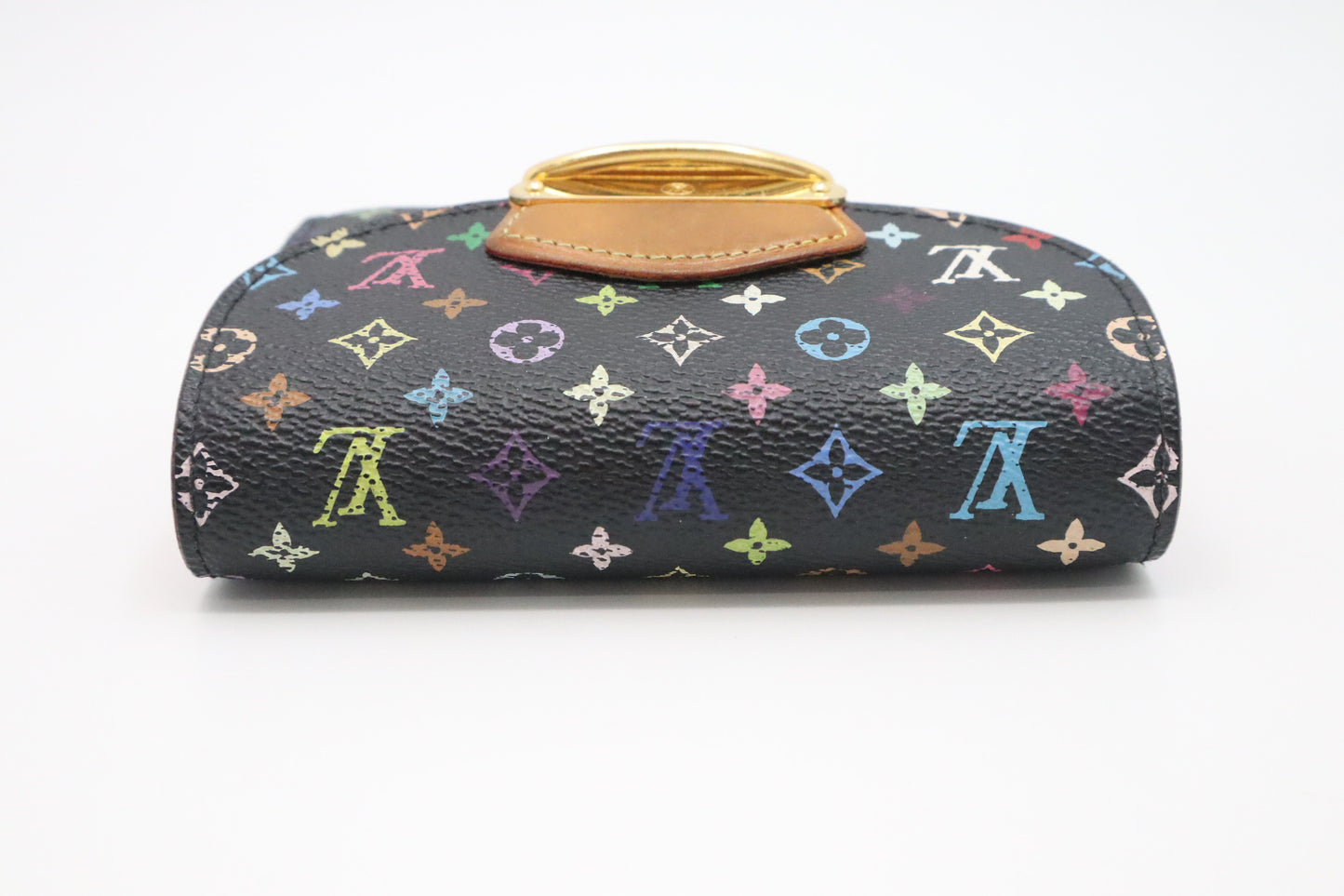 Louis Vuitton Portefeuille Joy Wallet in Black Multicolor Monogram Canvas