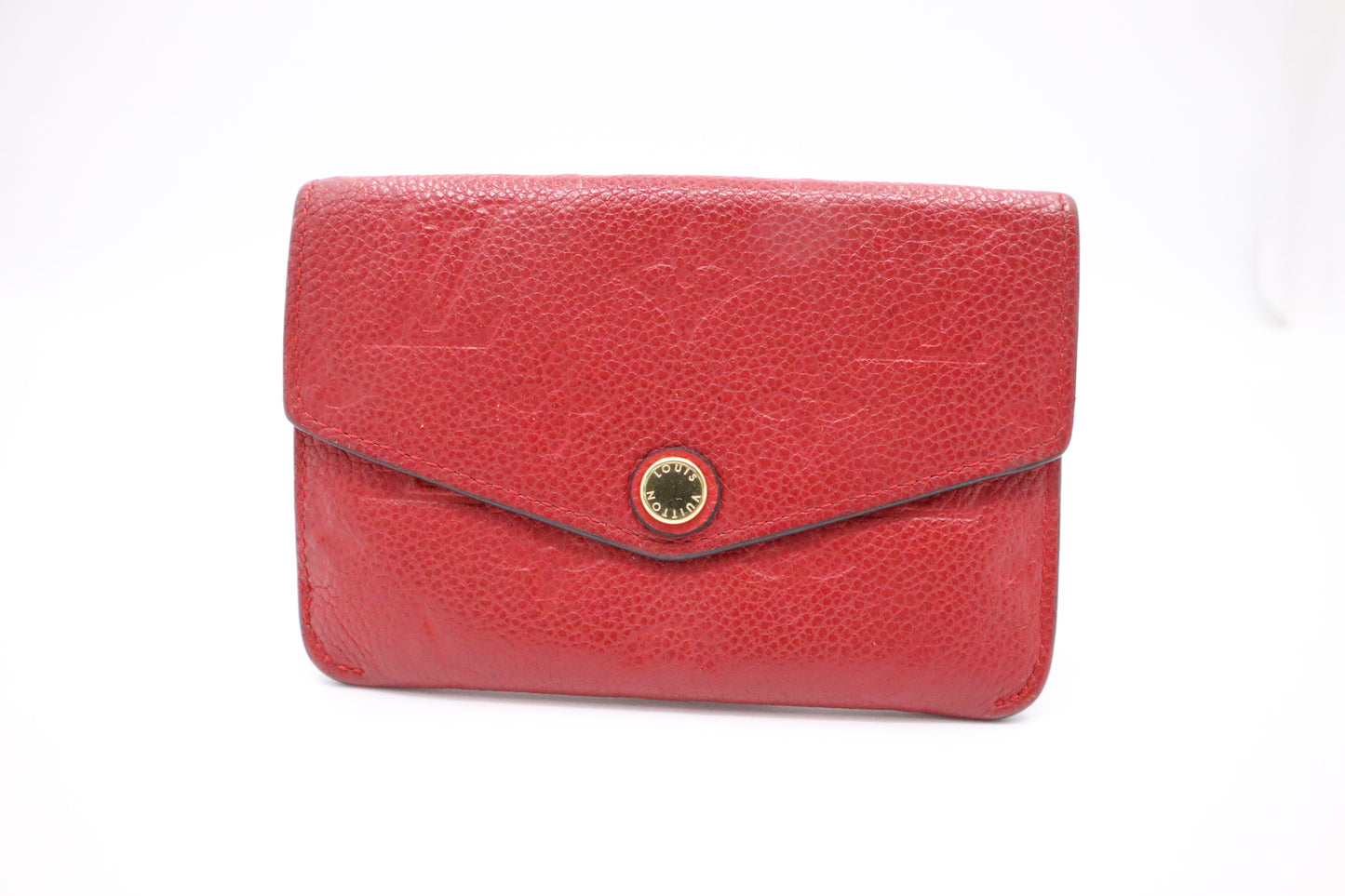 Louis Vuitton Pochette Cles in Red Empreinte Leather