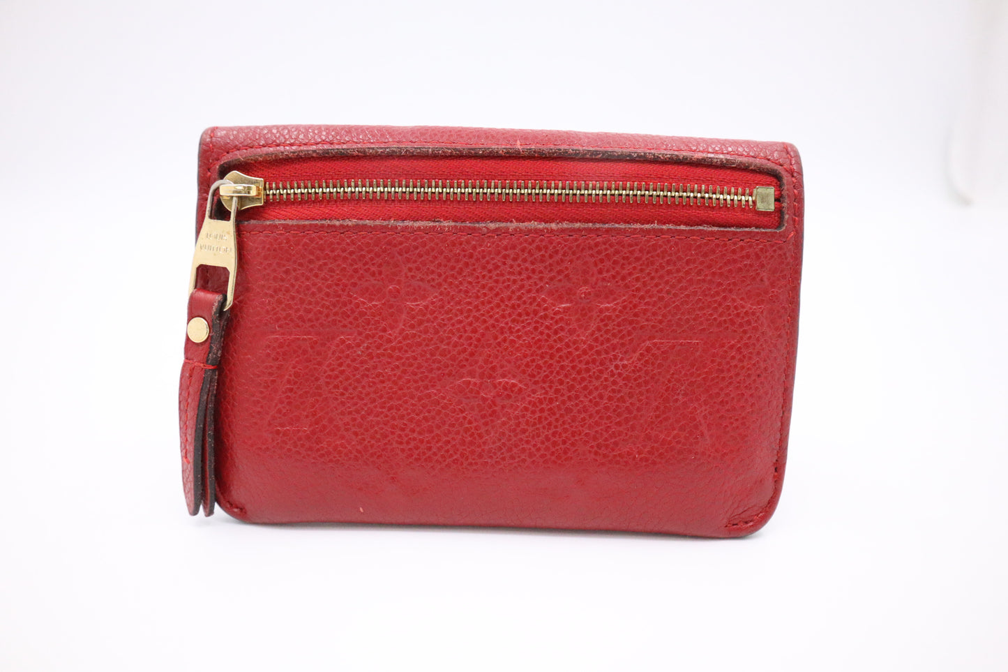 Louis Vuitton Pochette Cles in Red Empreinte Leather