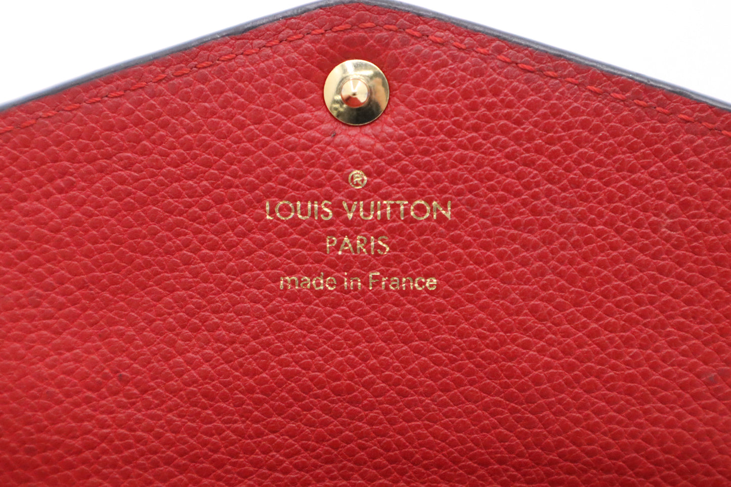 Louis Vuitton Pochette Cles in Red Empreinte Leather