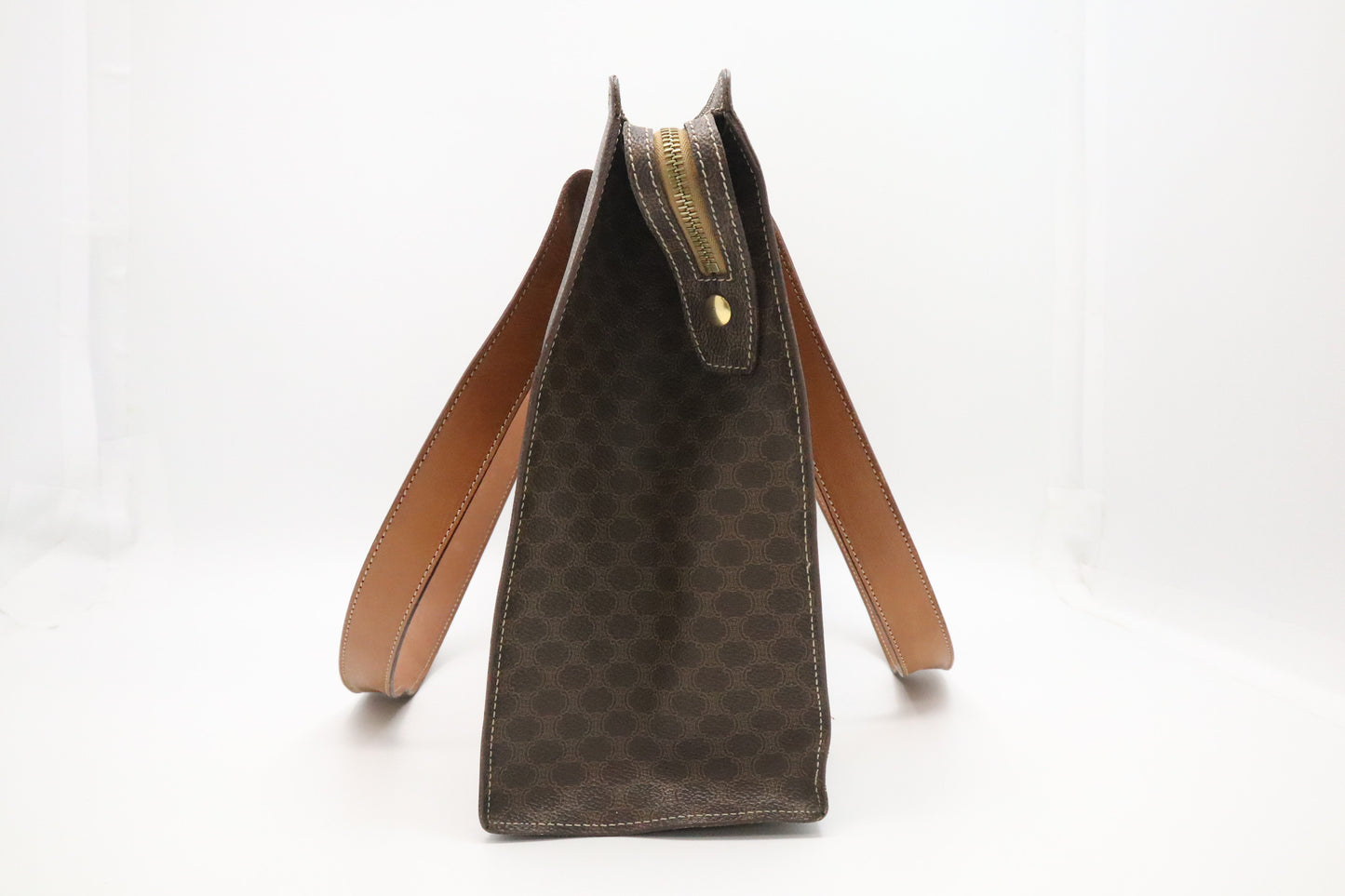 Celine Tote Bag in Brown Macadam Canvas