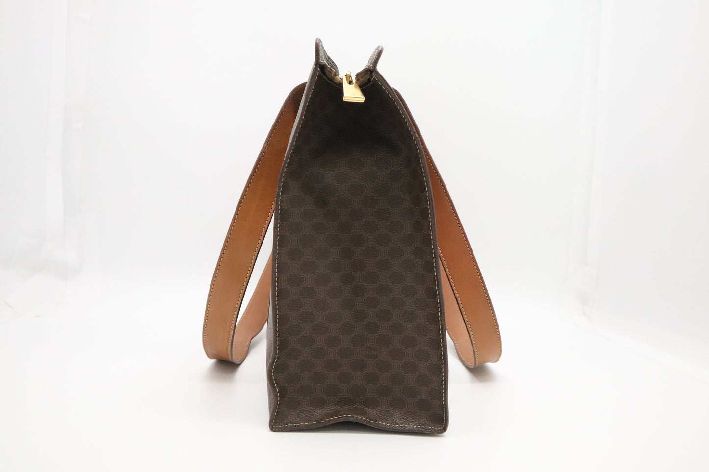 Celine Tote Bag in Brown Macadam Canvas