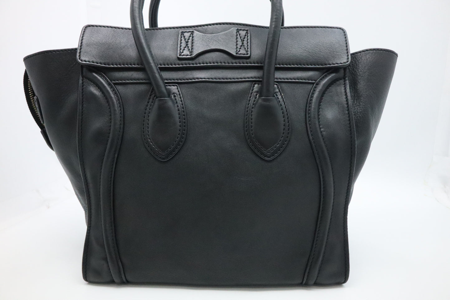 Celine Mini Luggage in Black Leather